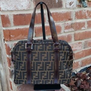 Vintage Fendi Zucca Mini Speedy Boston Hand Bag Monogram Classic Luxury